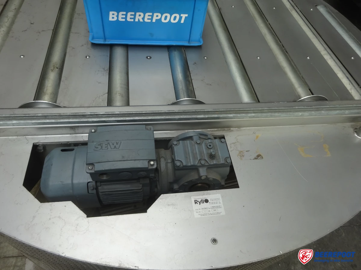 Roterende rollenbaanwissel